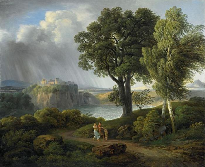 Johann Nepomuk Rauch Arkadische Landschaft oil painting picture